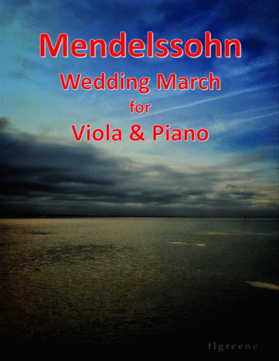 Mendelssohn: Wedding March for Viola & Piano Viola scores gallery preview page 1