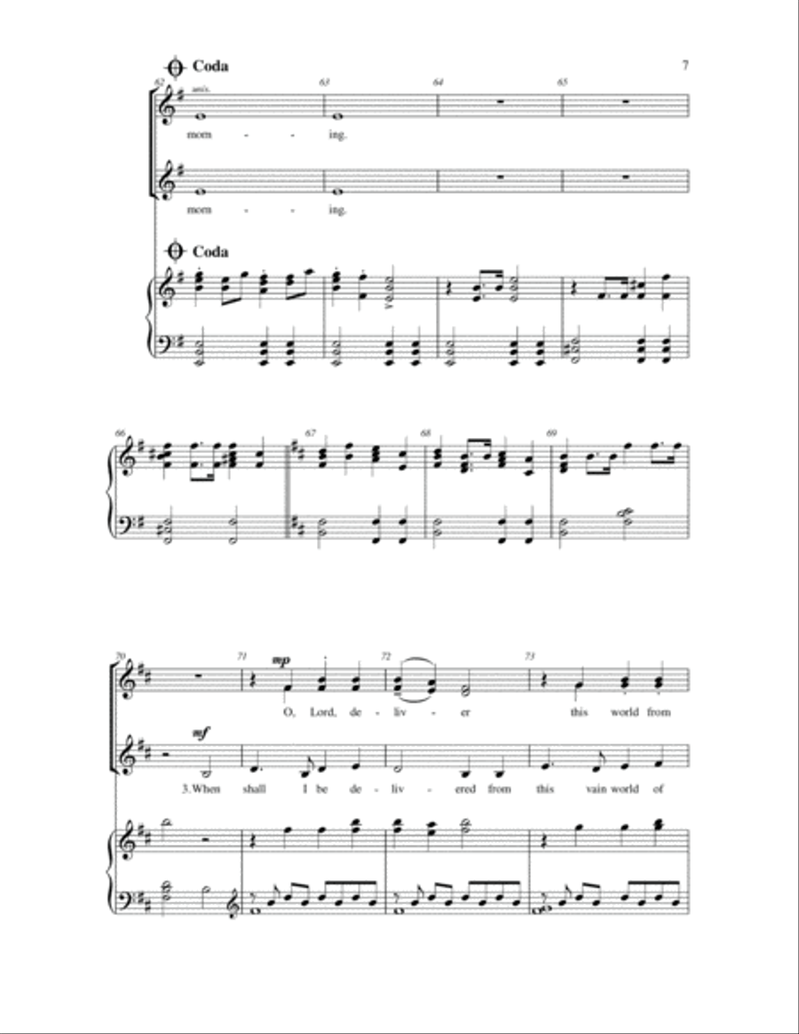 The Morning Trumpet SSA scores gallery preview page 6