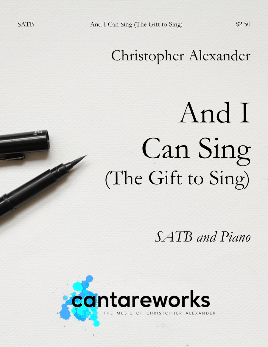 And I Can Sing (The Gift to Sing) 4-Part scores gallery preview page 1