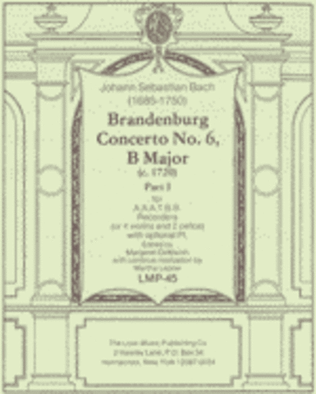 Brandenburg Concerto No. 6 in B Major Part I (Score)