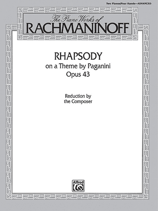 Book cover for Rhapsody On A Theme By Paganini, Opus 43