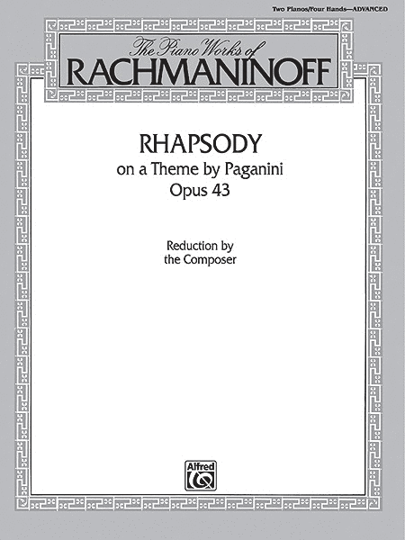 Rhapsody On A Theme By Paganini, Opus 43