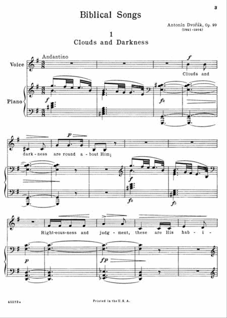 Biblical Songs, Op.99 Low Voice scores gallery preview page 2