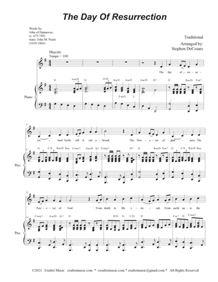 The Day Of Resurrection (Unison choir - Piano accompaniment)