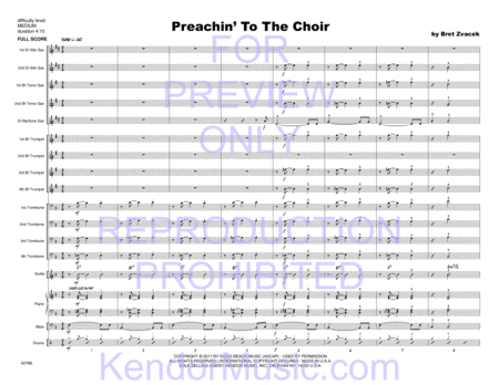 Preachin' To The Choir (Full Score)