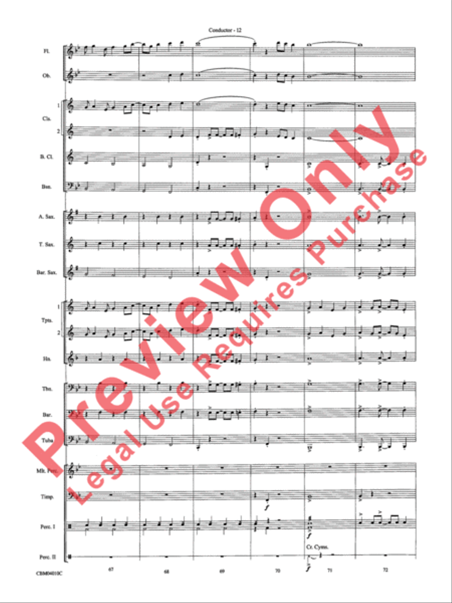 Anything Goes Concert Band scores gallery preview page 14
