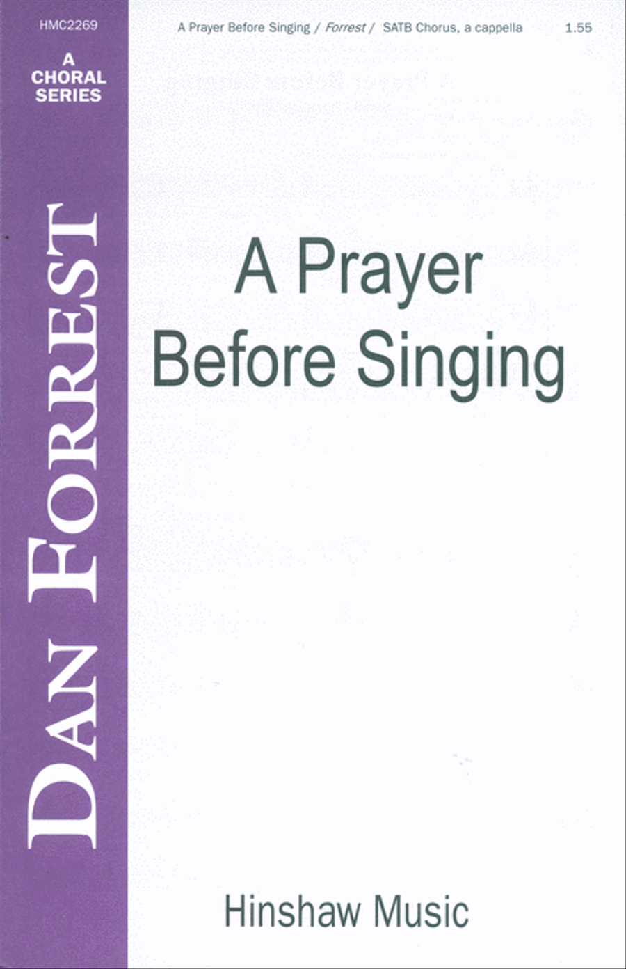 A Prayer Before Singing A Prayer Before Singing 4-Part scores gallery preview page 1