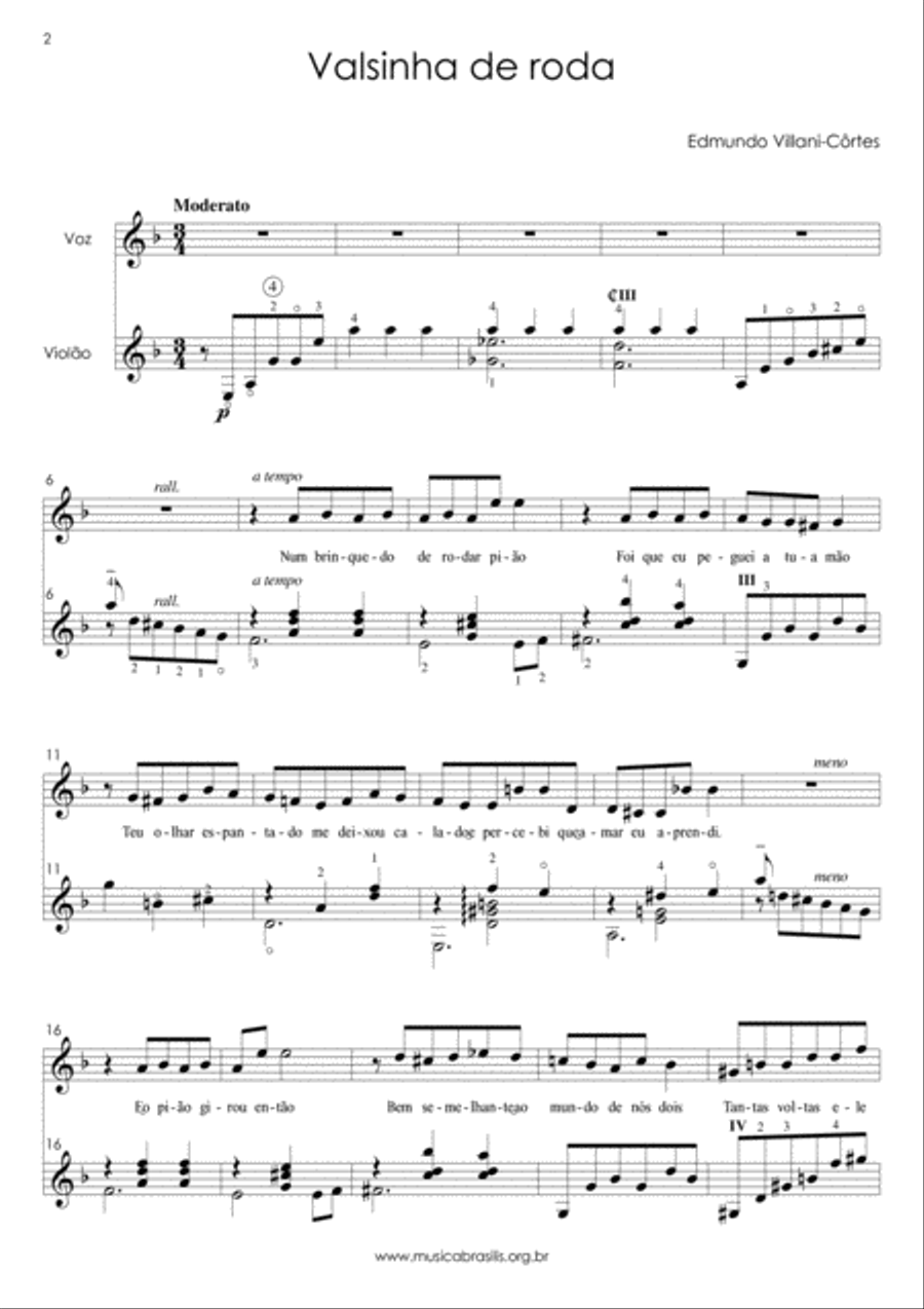 Valsinha de roda Valsinha de roda Classical Guitar scores gallery preview page 3