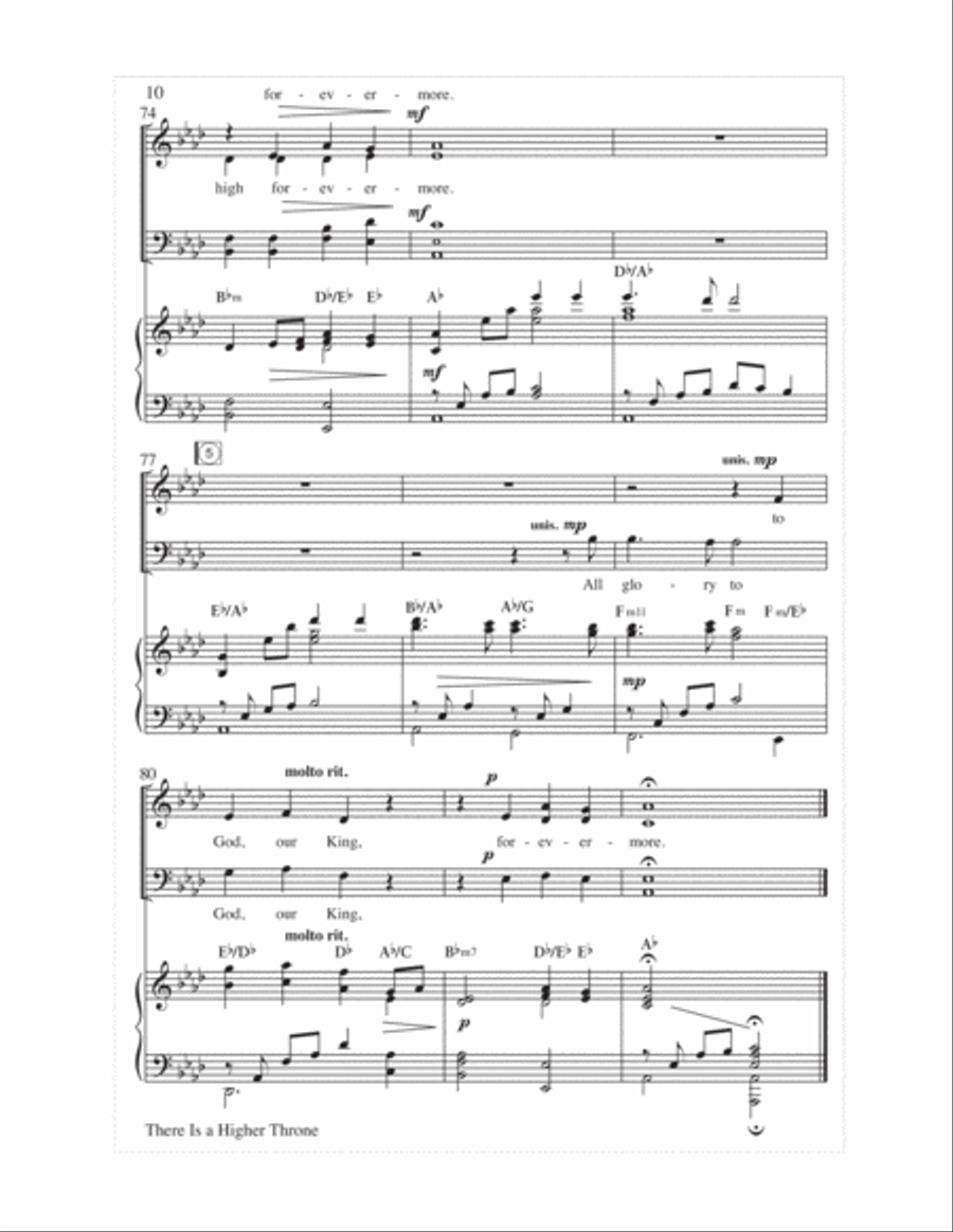 There Is a Higher Throne Choir scores gallery preview page 10