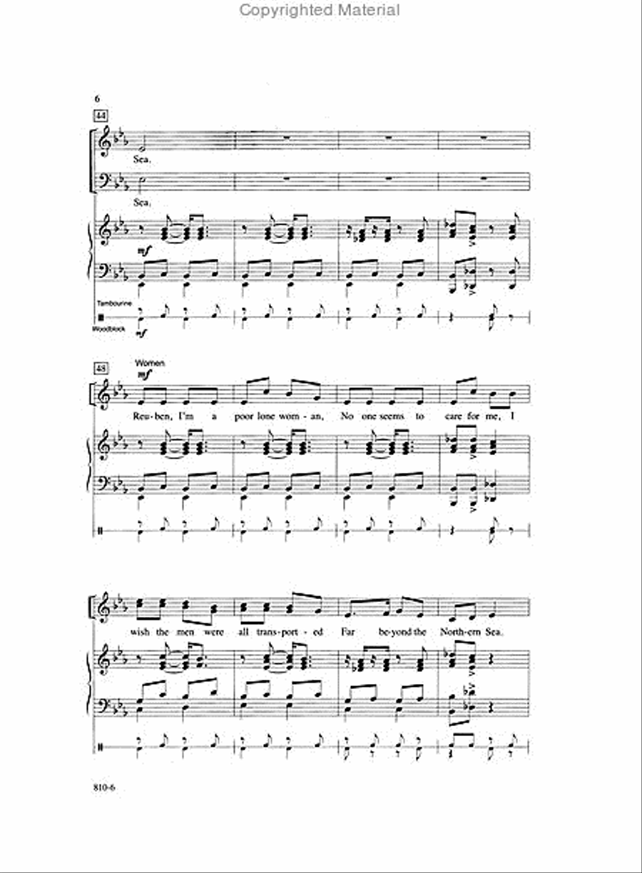 Reuben and Rachel - SATB Octavo 4-Part scores gallery preview page 3