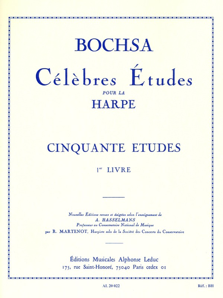 50 Etudes Op34 Volume 1 - Harpe