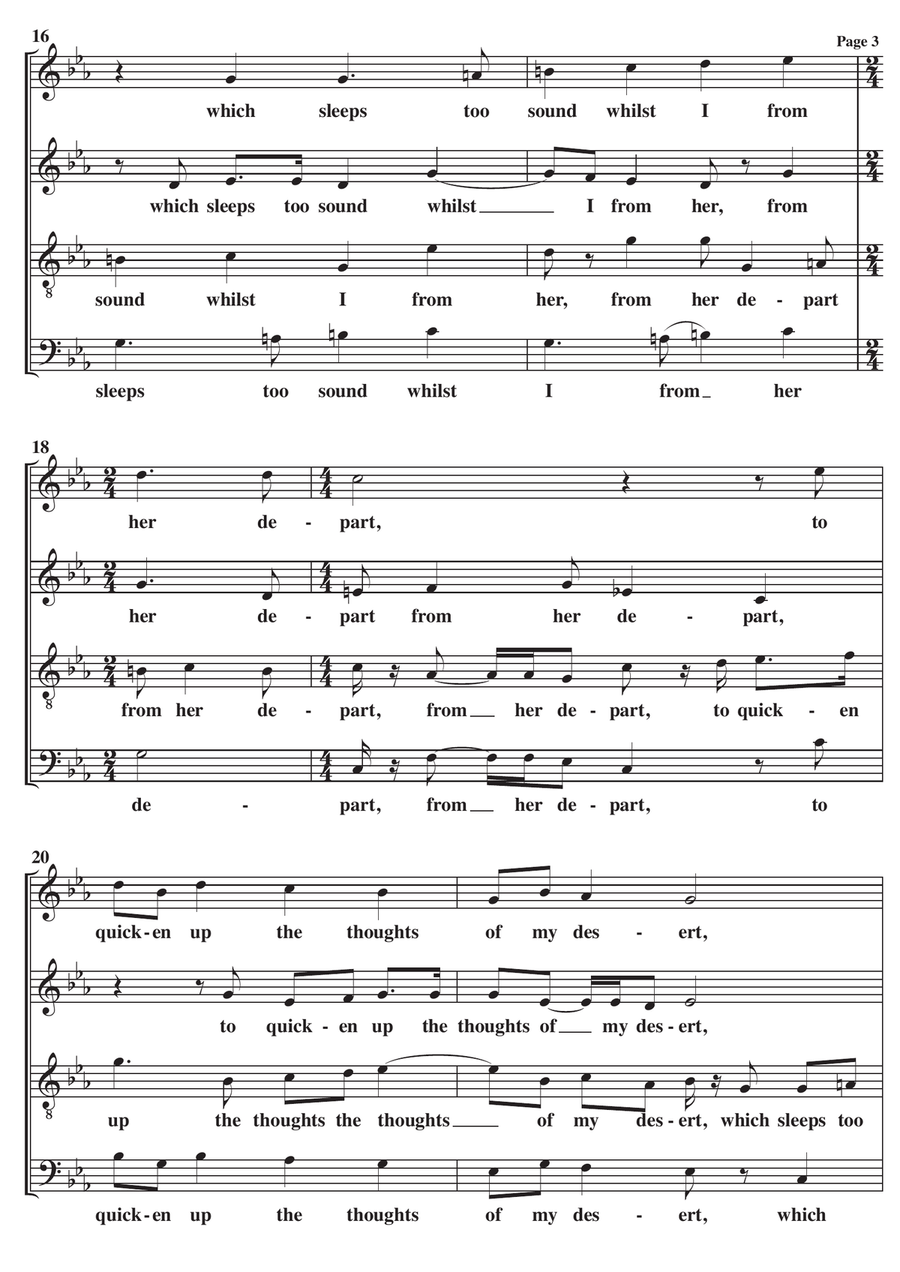 Go Crystal Tears A Cappella SATB 4-Part scores gallery preview page 3