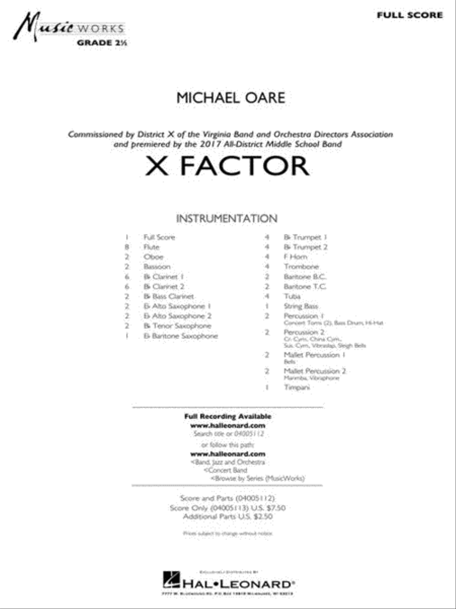 X Factor Concert Band scores gallery preview page 3