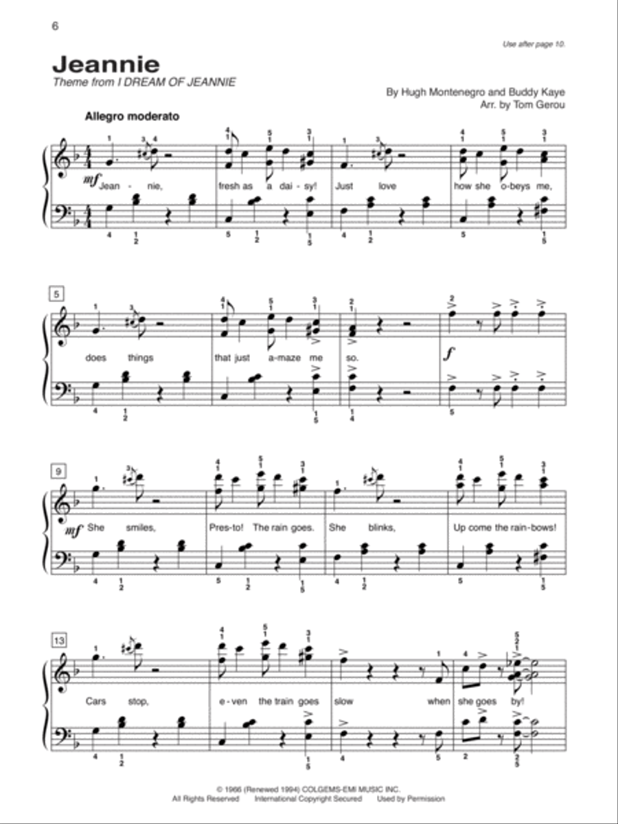 Alfred's Basic Piano Library Top Hits! Solo Book, Book 6 Piano Method scores gallery preview page 3