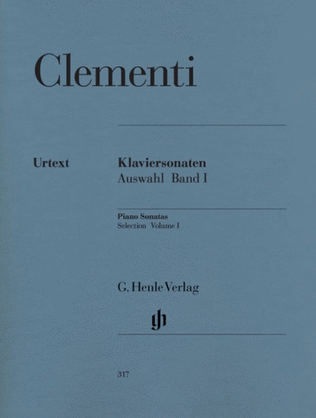 Book cover for Clementi - Selected Sonatas Vol 1 Urtext