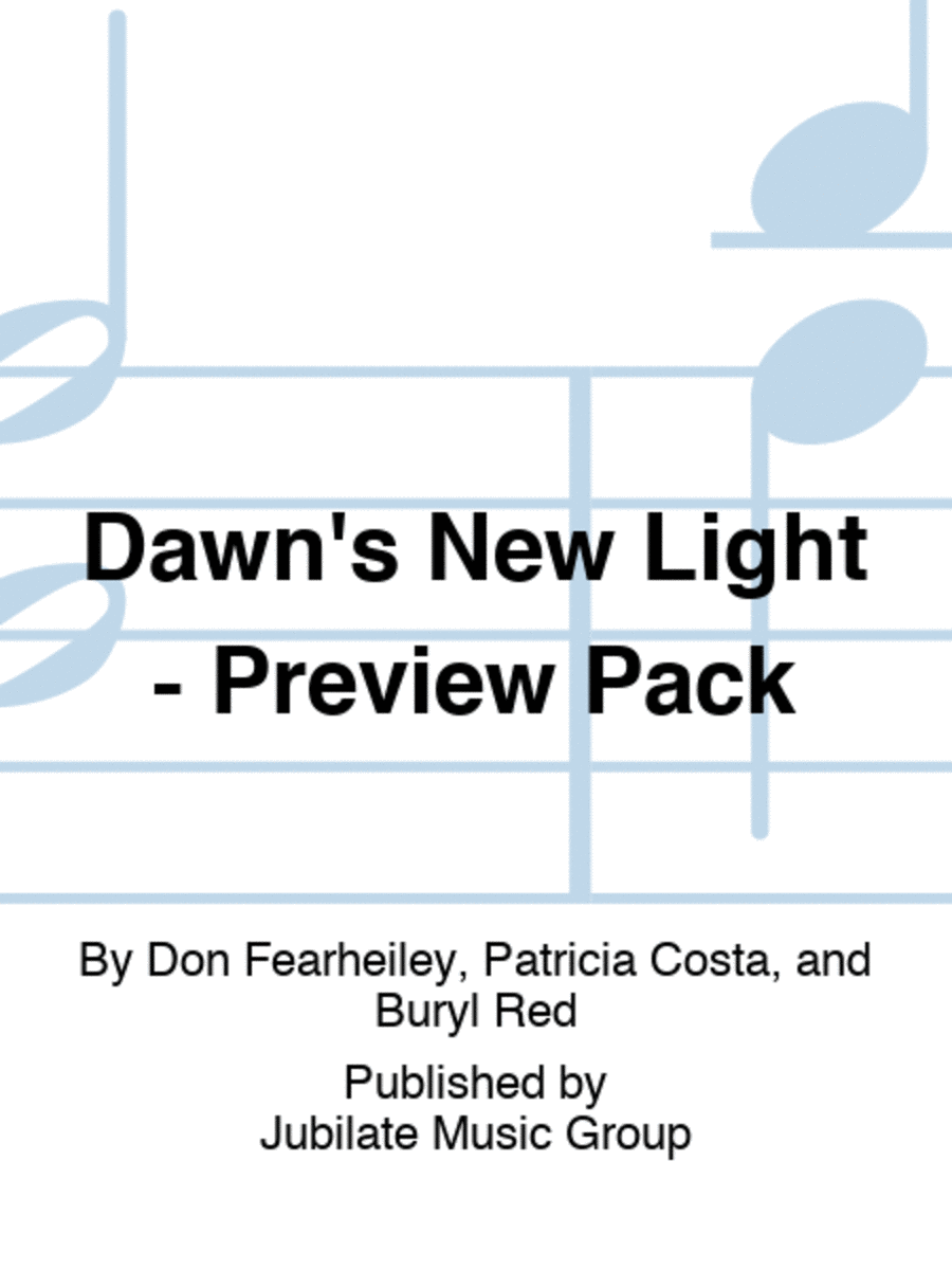 Dawn's New Light - Preview Pack School and Community scores gallery preview page 1