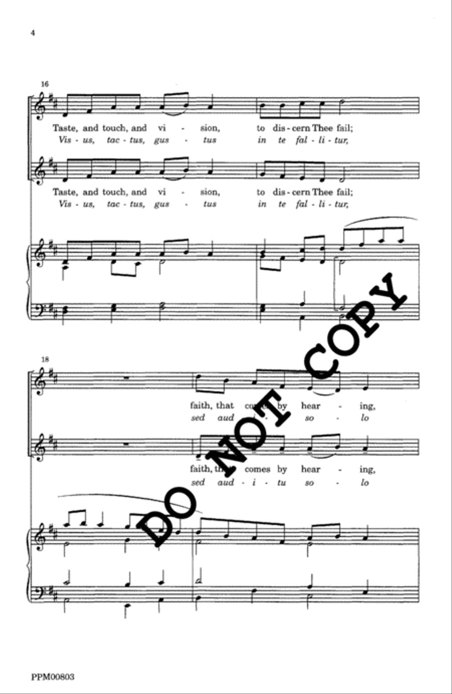 Humbly I Adore Thee/Adoro Devote TB scores gallery preview page 5