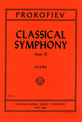 Book cover for Classical Symphony, Opus 25