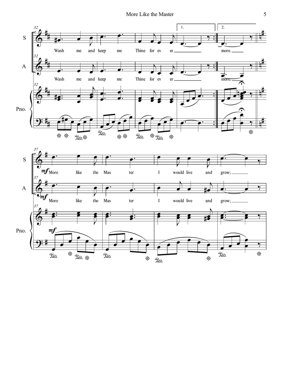 More Like the Master Alto Voice scores gallery preview page 5