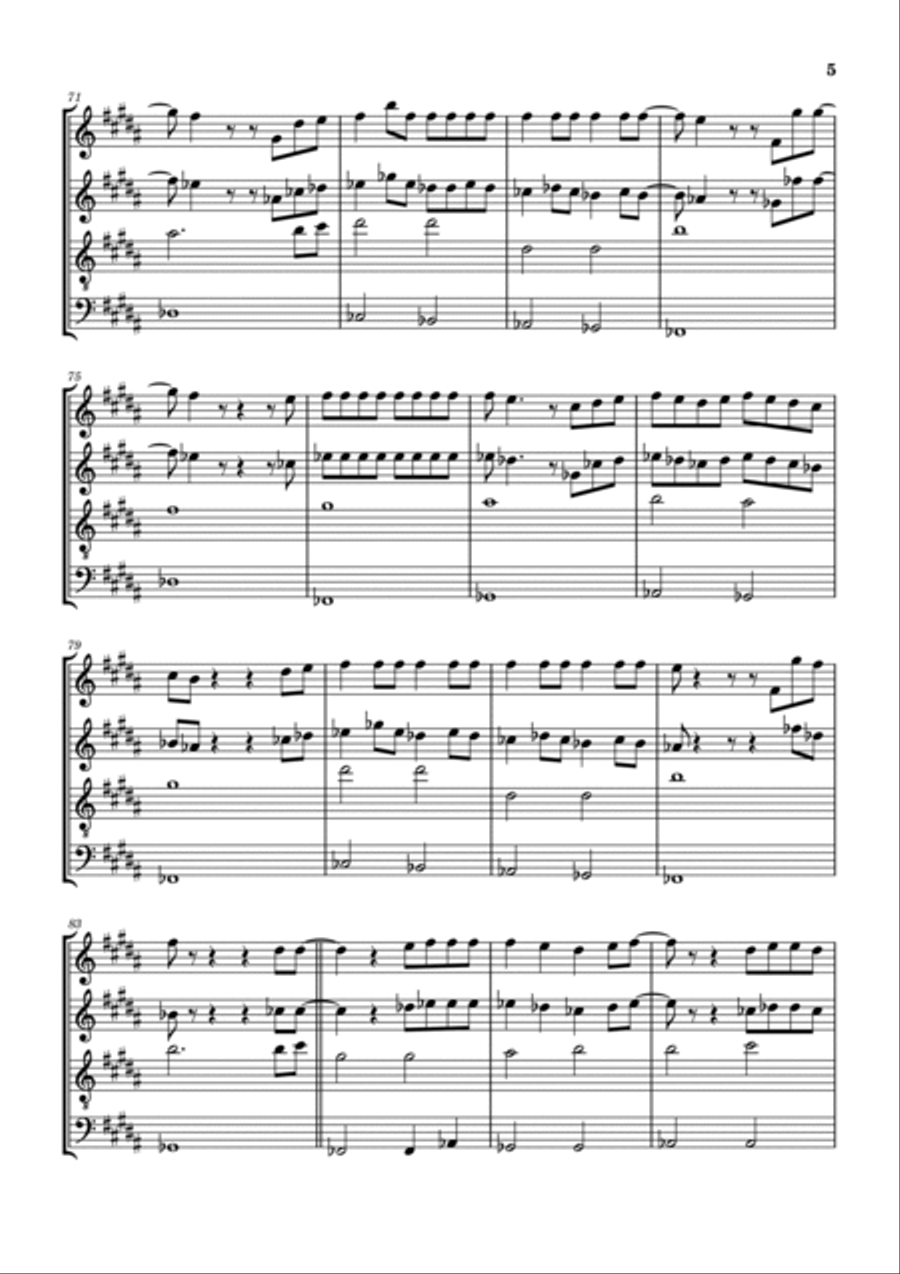 Truth Be Told Truth Be Told Woodwind Quartet scores gallery preview page 6