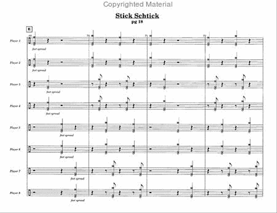 Stick Schtick Stick Schtick Percussion Ensemble scores gallery preview page 7