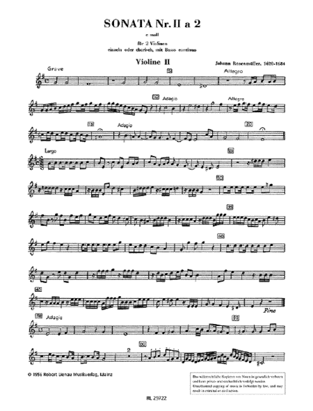 Sonata No. 2 E minor a 2