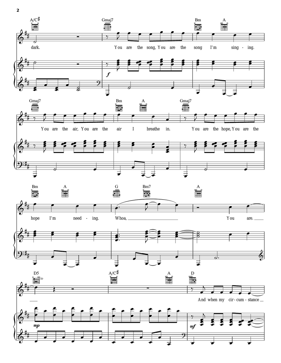 You Are You Are Guitar scores gallery preview page 2