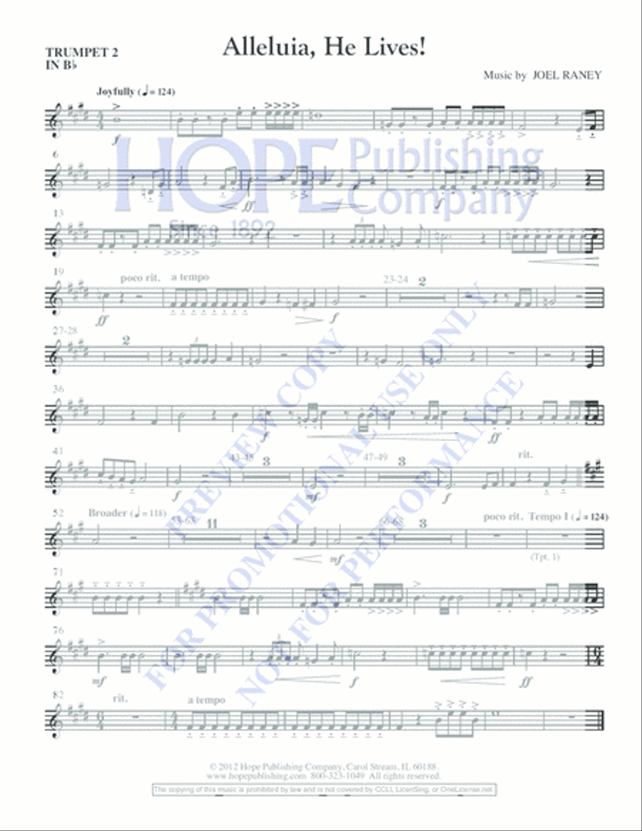 Alleluia, He Lives! Choir scores gallery preview page 14