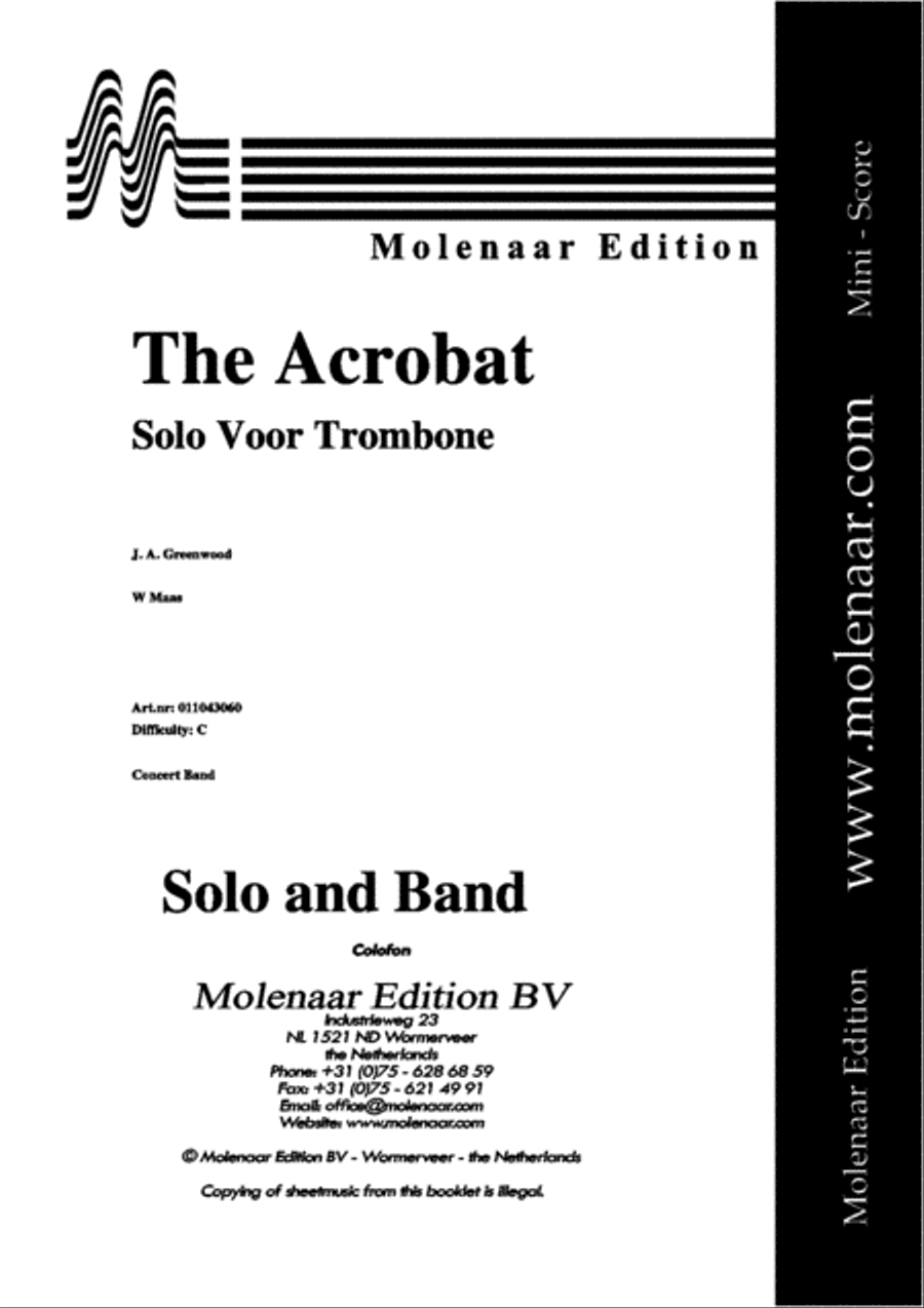 The Acrobat Concert Band scores gallery preview page 2