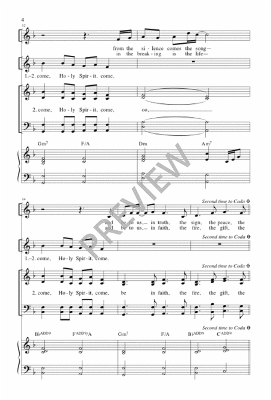 From the Waiting Comes the Sign 4-Part scores gallery preview page 4