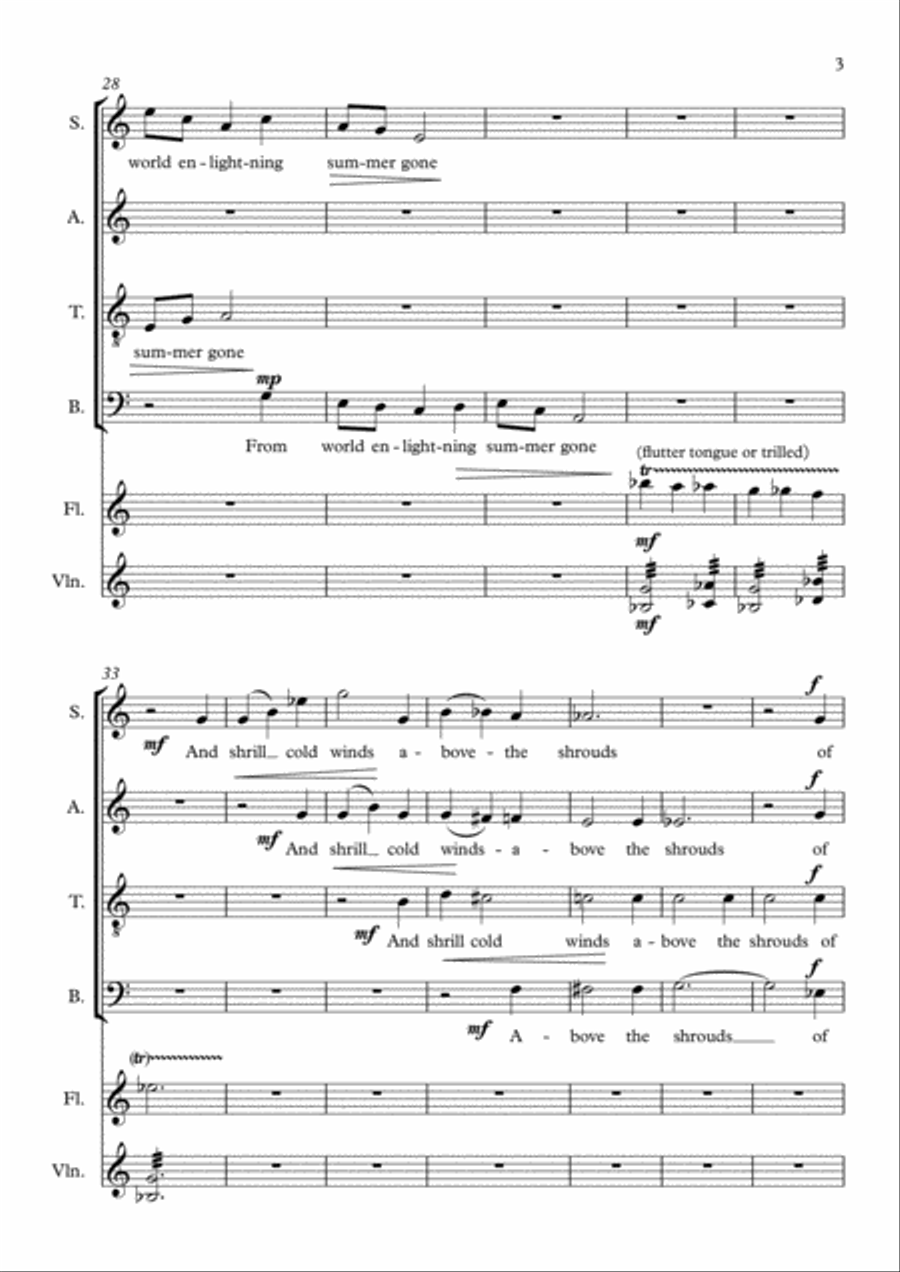 William Barnes Suite - 4. Autumn 4-Part scores gallery preview page 3