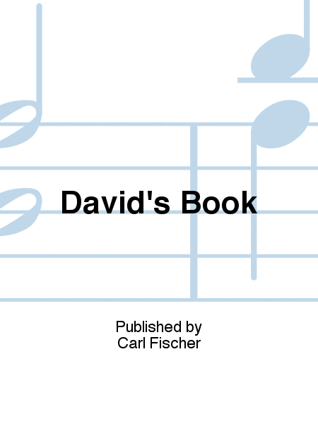 David's Book by David Maslanka Score - Sheet Music