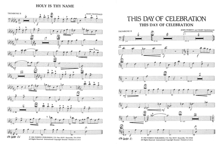This Day of Celebration - Brass Parts