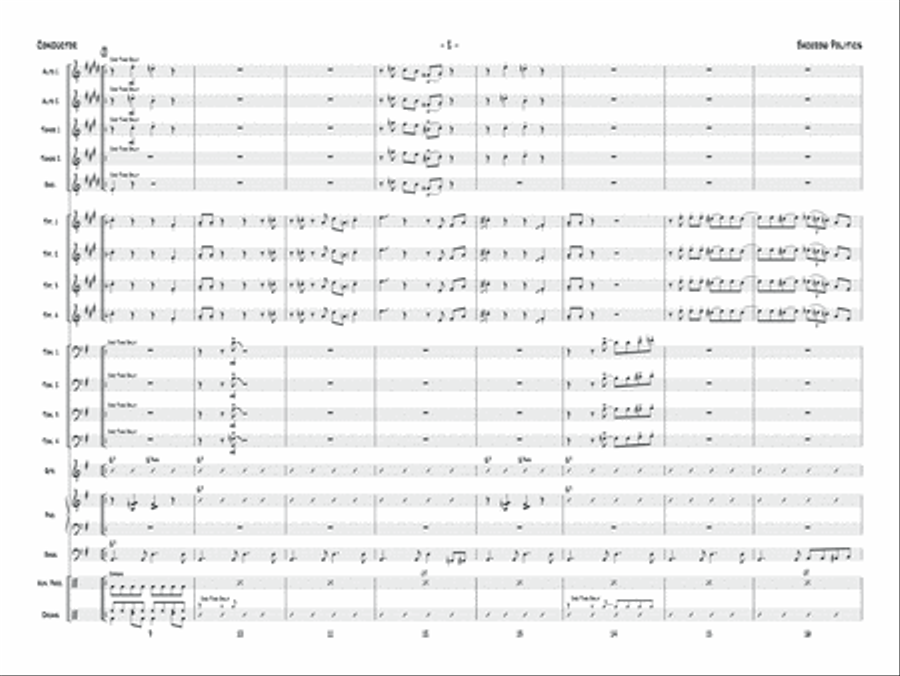 Backrow Politics: Score Jazz Ensemble scores gallery preview page 4
