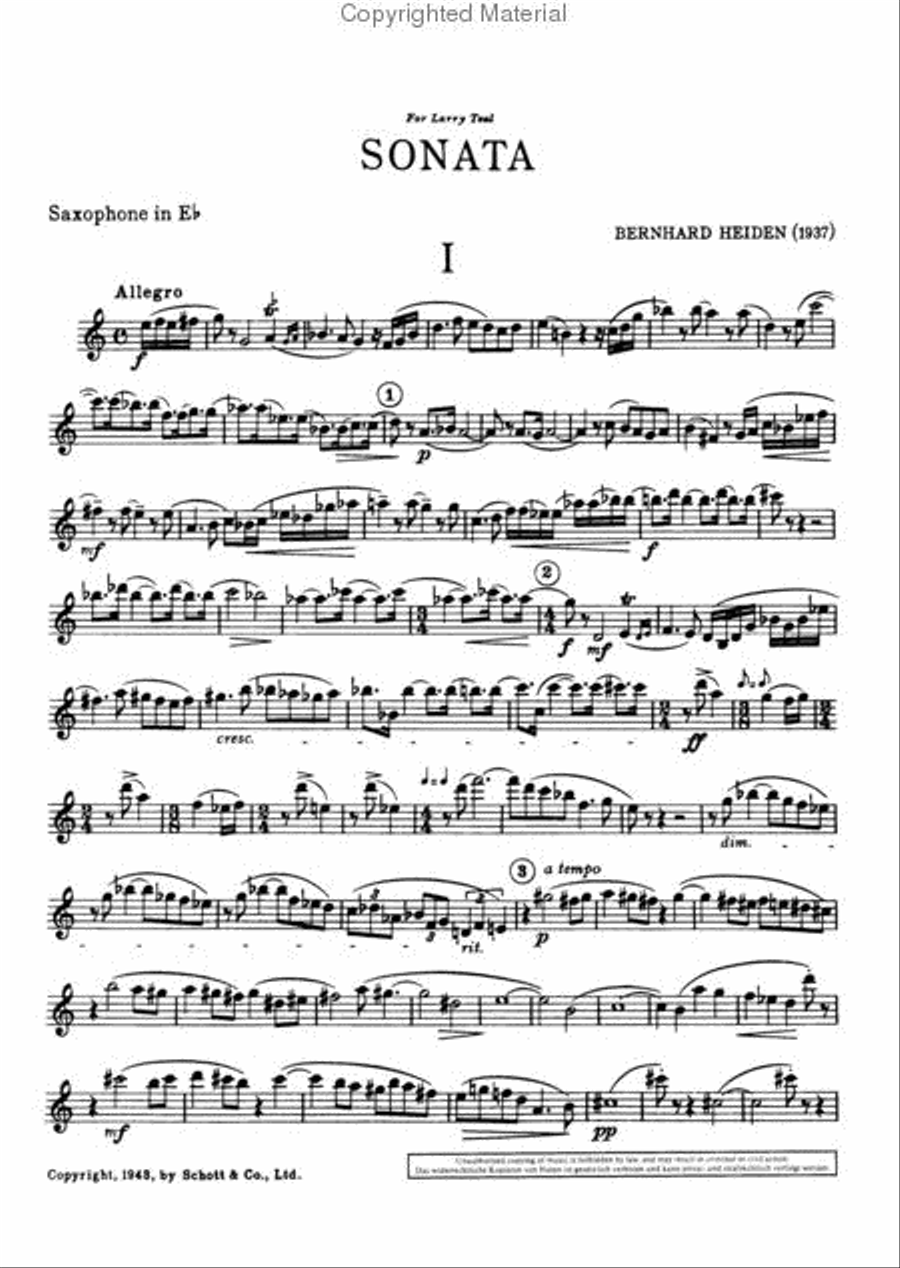 Sonata Alto Saxophone scores gallery preview page 2