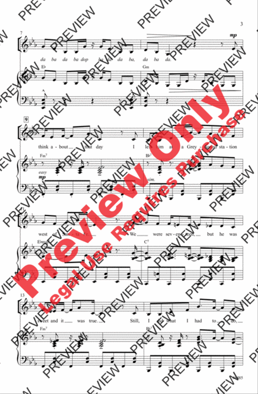 Another Day of Sun 4-Part scores gallery preview page 3