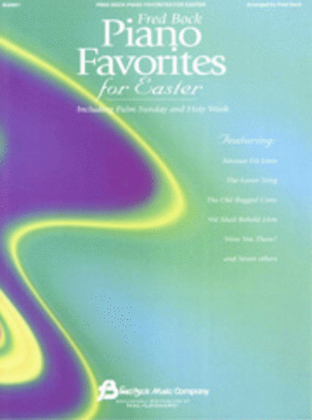 Book cover for Fred Bock Piano Favorites for Easter