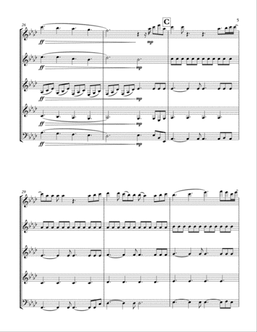 Perfect Perfect Woodwind Quintet scores gallery preview page 5