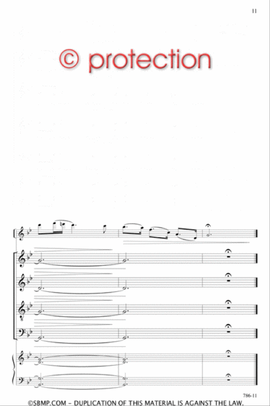 Calm on the Listening Ear of Night - SATB divisi Octavo Divisi scores gallery preview page 10