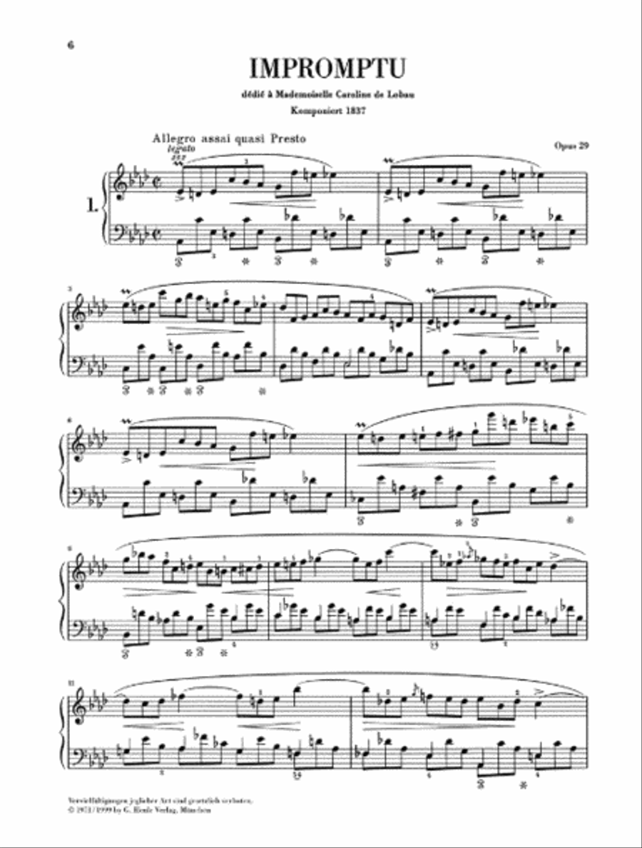 Impromptus Piano Solo scores gallery preview page 2