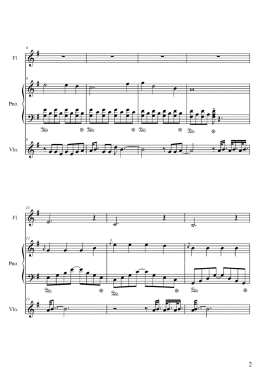 Faded Flute scores gallery preview page 2