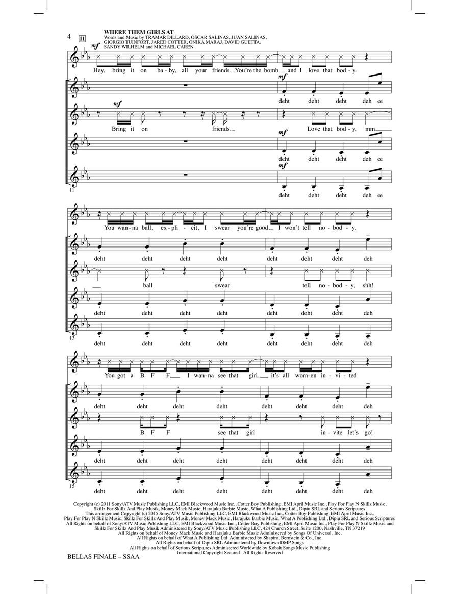 Bellas Finale SSAA scores gallery preview page 3