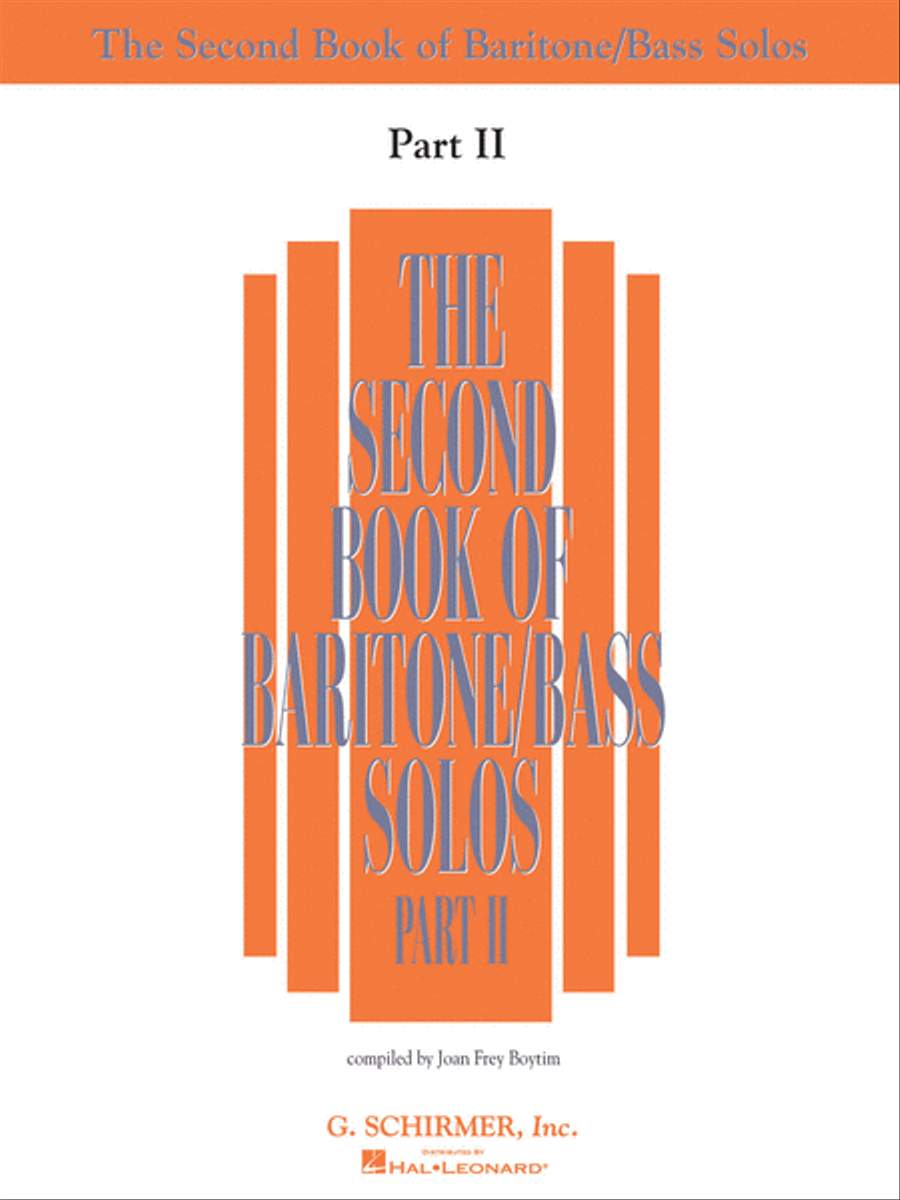 The Second Book of Baritone/Bass Solos - Part II (Book Only)