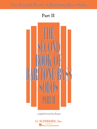 The Second Book of Baritone/Bass Solos - Part II (Book Only)