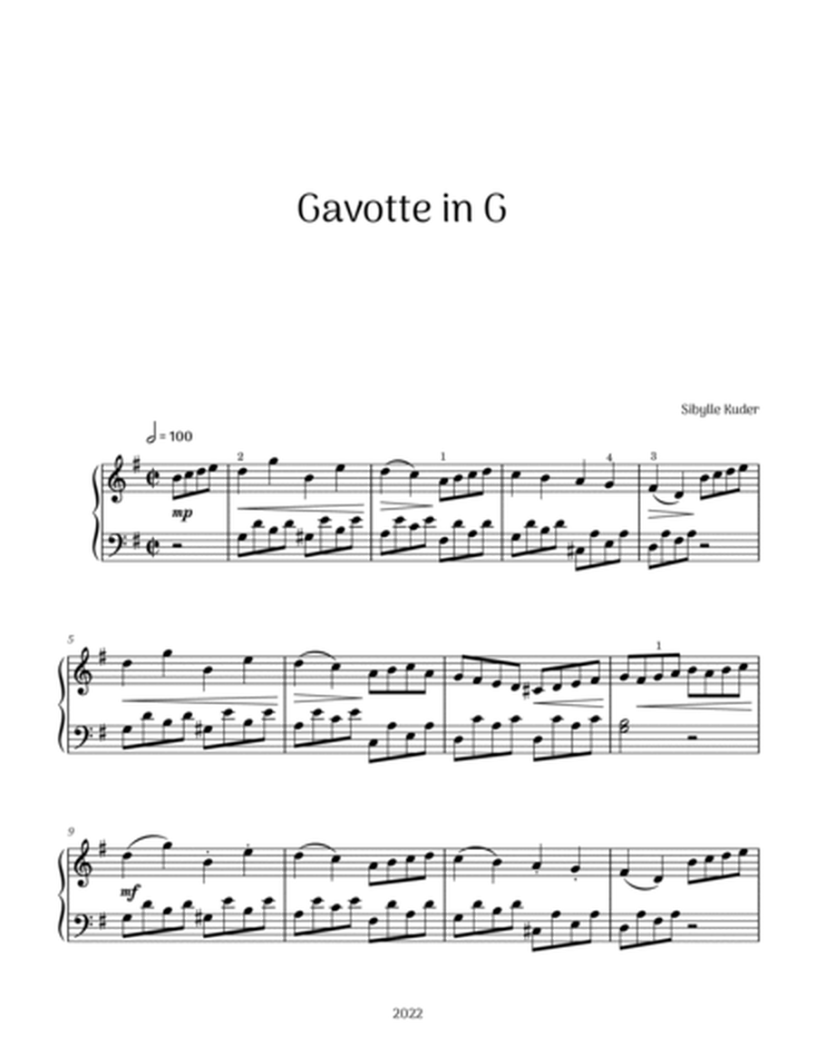 Gavotte in G for Intermediate Solo Piano image number null
