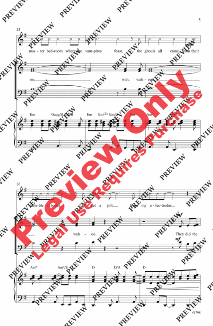 Monster Mash Monster Mash 3-Part scores gallery preview page 5