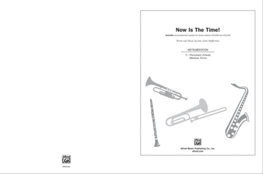Now Is the Time! Choir scores gallery preview page 1