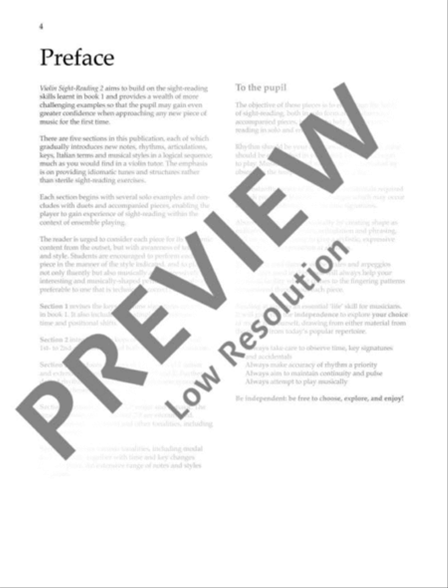 Violin Sight-Reading 2 Violin Solo scores gallery preview page 5