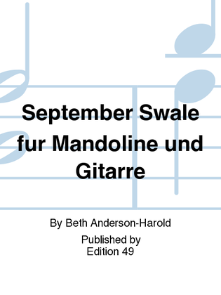 Book cover for September Swale fur Mandoline und Gitarre