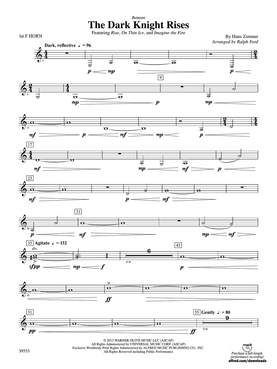 Batman: The Dark Knight Rises: 1st F Horn
